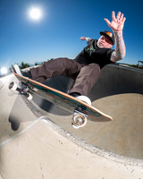 Santa Cruz Dressen Tribal Reissue Deck Black Aqua 9.9x31.4