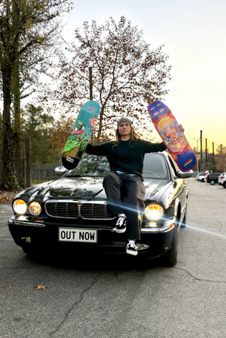 Santa Cruz Delfino Pinball Pro Deck Red 9.14 x 31.5