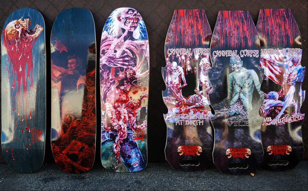 Creature Cannibal Corpse Chaos Horrific Deck Black Red 8.75x32