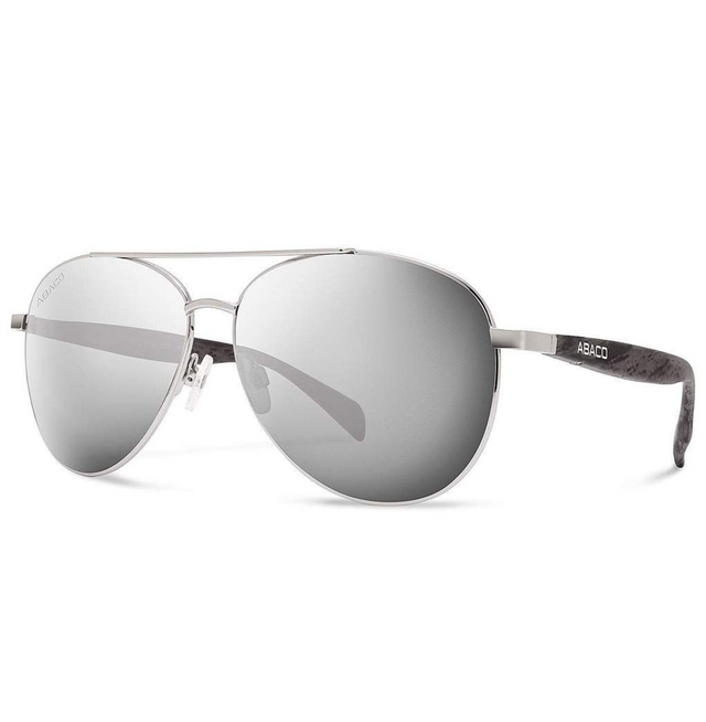 Abaco Burton Polarized Sunglasses Silver Chrome Mirror