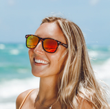 Abaco Waikiki Polarized Sunglasses Tortoise Ocean Mirror