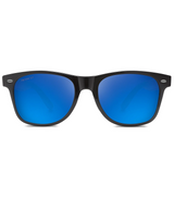 Abaco Waikiki Polarized Sunglasses Gloss Black Deep Blue Mirror