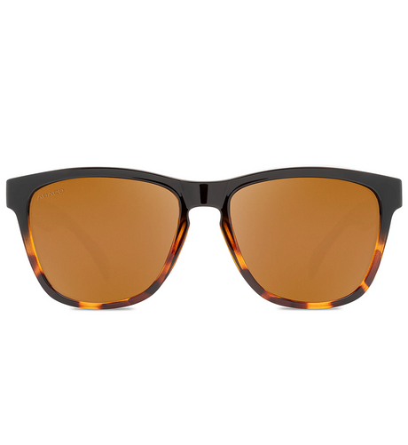 Abaco Kai Polarized Sunglasses Black Tort Fade Brown