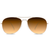 Abaco Avery Polarized Sunglasses Gold Brown Gradient