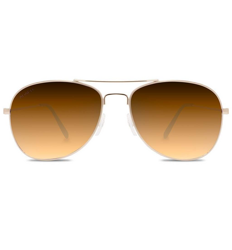 Abaco Avery Polarized Sunglasses Gold Brown Gradient