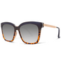 Abaco Zoe Polarized Sunglasses Navy Tort Fade Grey Gradient