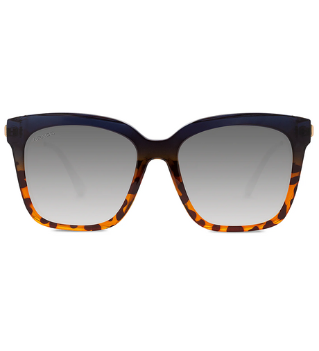 Abaco Zoe Polarized Sunglasses Navy Tort Fade Grey Gradient