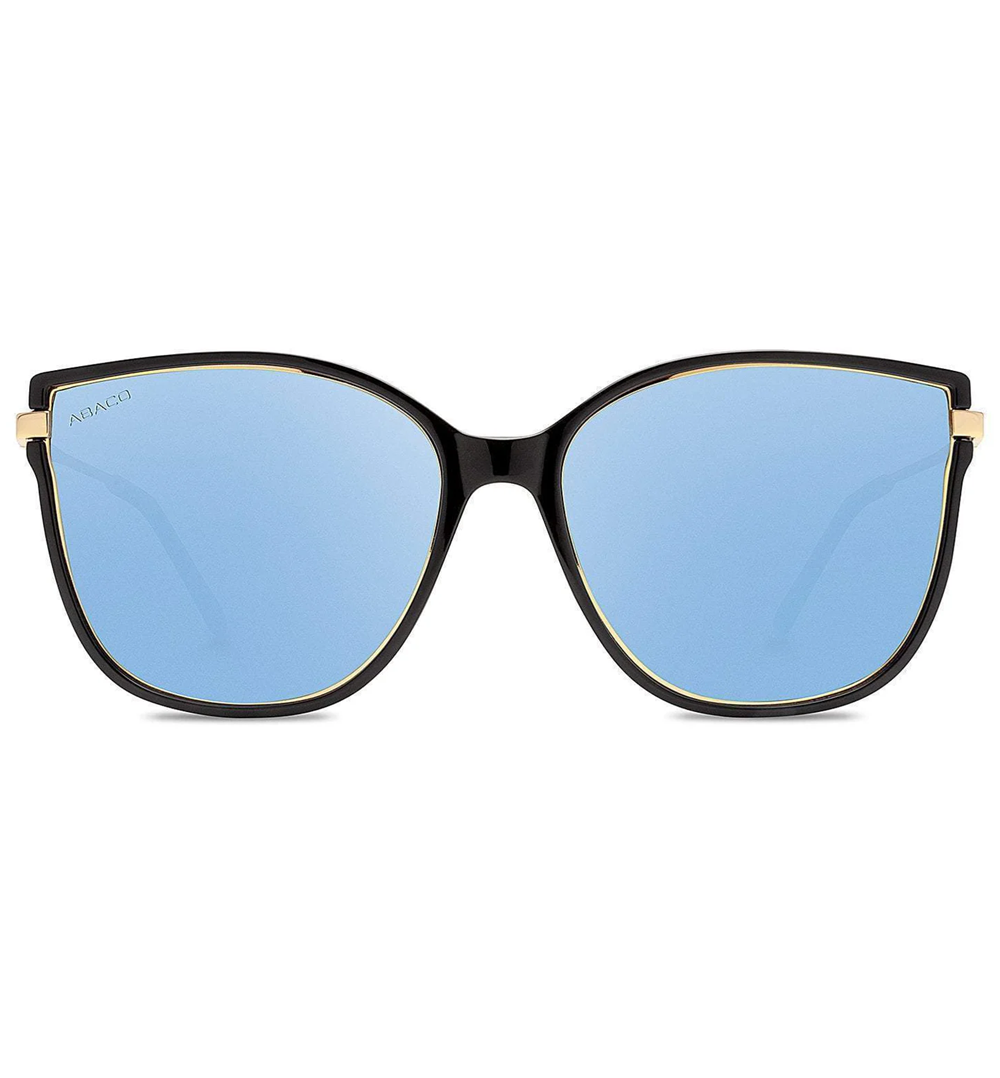 Abaco Ella Polarized Sunglasses Black Carrib Blue