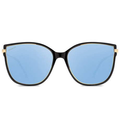 Abaco Ella Polarized Sunglasses Black Carrib Blue