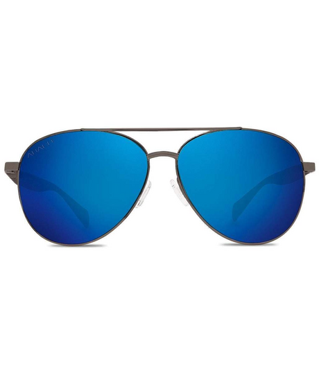 Abaco Burton Polarized Sunglasses Gunmetal Deep Blue Mirror