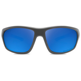 Abaco Jupiter Polarized Sunglasses Matte Black Deep Blue