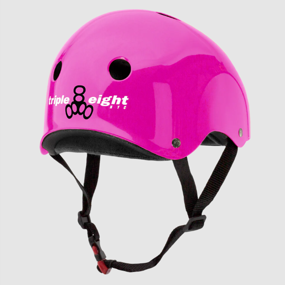 Triple8 Certified Sweatsaver Helmet Pink Gloss S/M