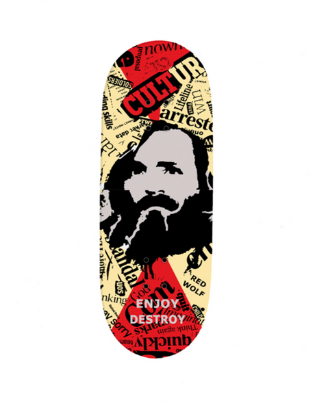 Red Wolf Culture Shaped Blunted Fingerboard Deck Yellow 34.3 x 94 RSS