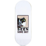 Red Wolf Seen Some Photo Fingerboard Deck White Black 34.5 x 95 RSS