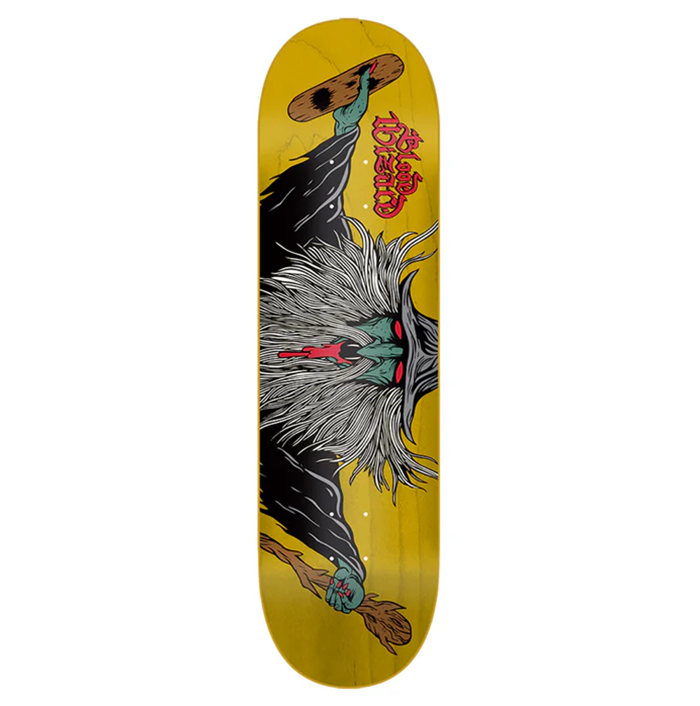 Blood Wizard Flying Wizard Skateboard Deck Assorted Stains 8.0 WB 14