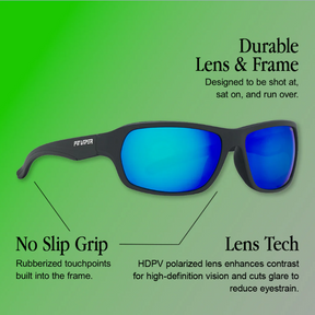 Pit Viper Somox Sunglasses Exec Blue HDPV Polarized
