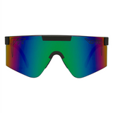 Pit Viper Originals Wide Sunglasses BlackingOut Ballistic Blue Green