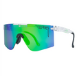 Pit Viper Originals Wide Sunglasses Bio Clear Blue Green HDPV Polarized