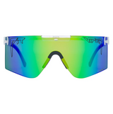 Pit Viper Originals Wide Sunglasses Bio Clear Blue Green HDPV Polarized