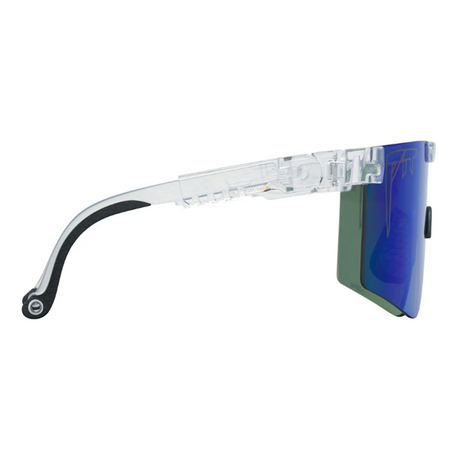 Pit Viper Originals Wide Sunglasses Bio Clear Blue Green HDPV Polarized
