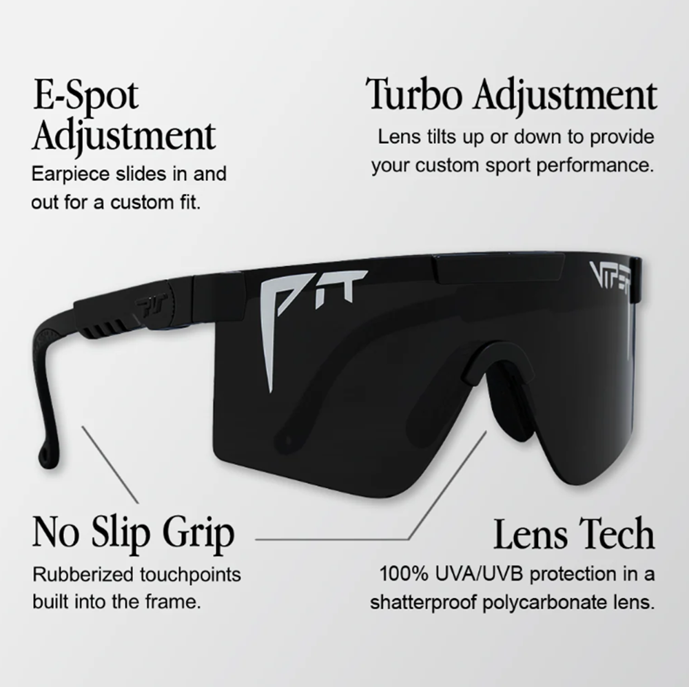 Pit Viper Originals Wide Sunglasses Exec Smoke