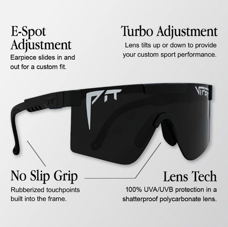 Pit Viper Originals Wide Sunglasses Exec Smoke