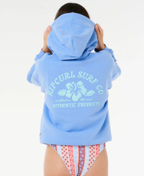 Rip Curl Surf Puff Relax Hoodie Corn Blue S