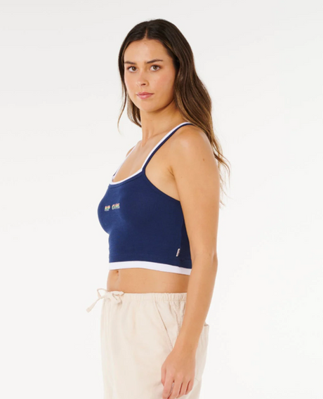 Rip Curl Surf Revival Layer Tank Top Dark Navy