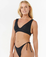 Rip Curl Prem Surf Deep V Swim Top D-DD Black