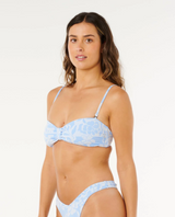 Rip Curl Pacific Coast Bandeau Swim Top Sky Blue