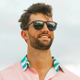Abaco Logan Polarized Sunglasses Matt Black Grey