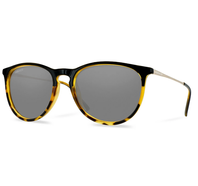 Abaco Piper Polarized Sunglasses Black Tortoise Fade Grey