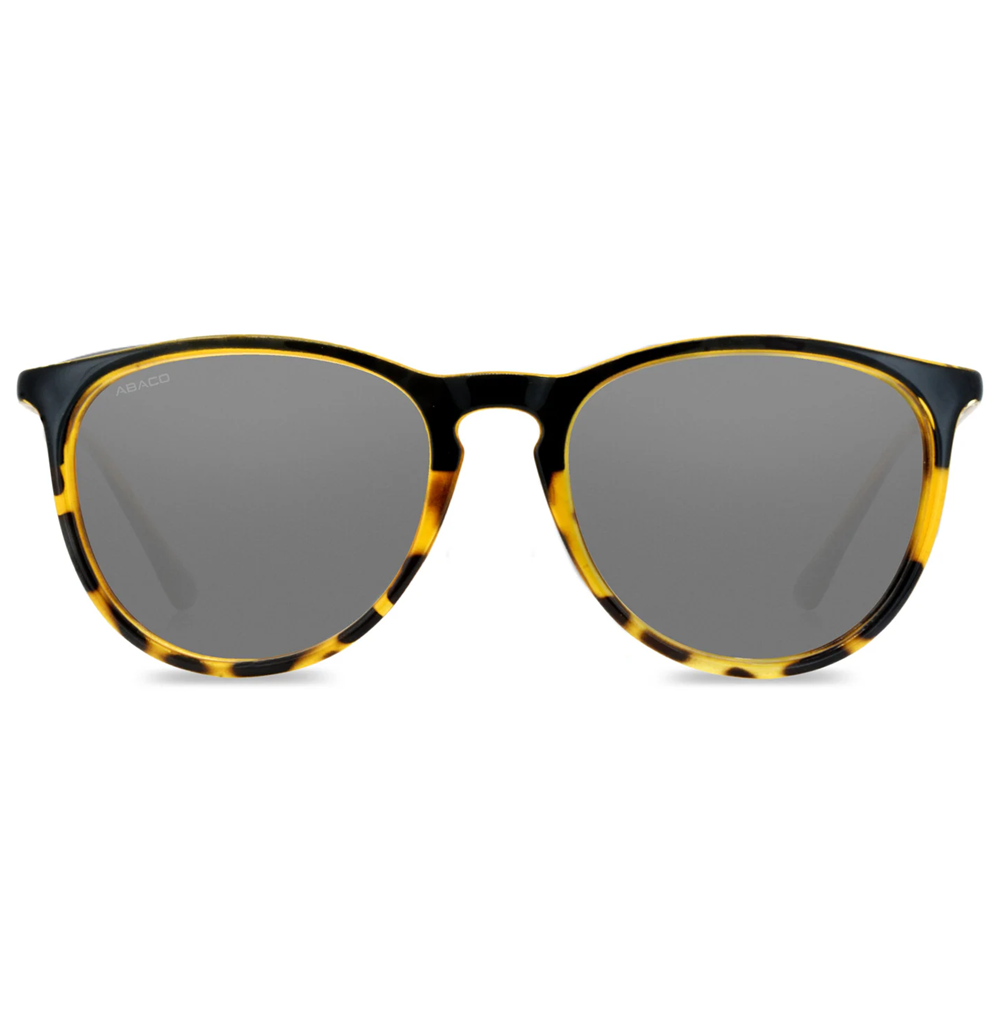 Abaco Piper Polarized Sunglasses Black Tortoise Fade Grey