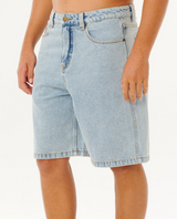 Rip Curl Nu Dose Denim Shorts Washed Blue