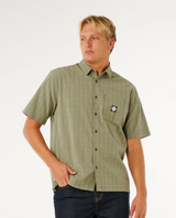 Rip Curl Prem Surf Check Woven Surplus Green L