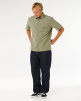 Rip Curl Prem Surf Check Woven Surplus Green