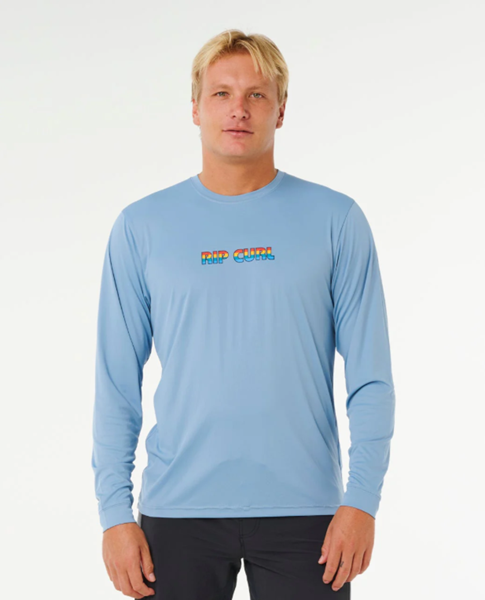 Rip Curl Icons Surflite UPF Rashguard SS Faded Denim XL