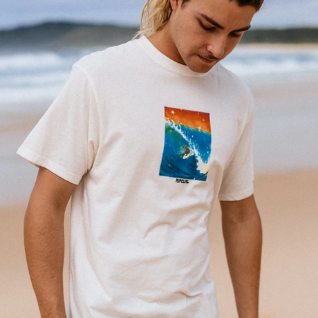 Rip Curl Pacific Rinse Psych Tshirt Bone