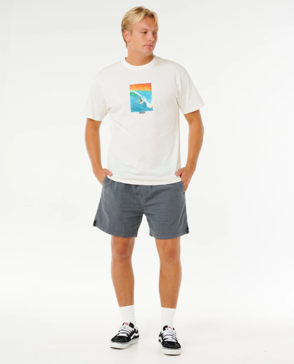 Rip Curl Pacific Rinse Psych Tshirt Bone