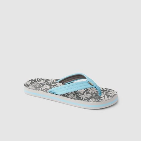 Reef Kids AHI Sandals Light Blue Palm 5
