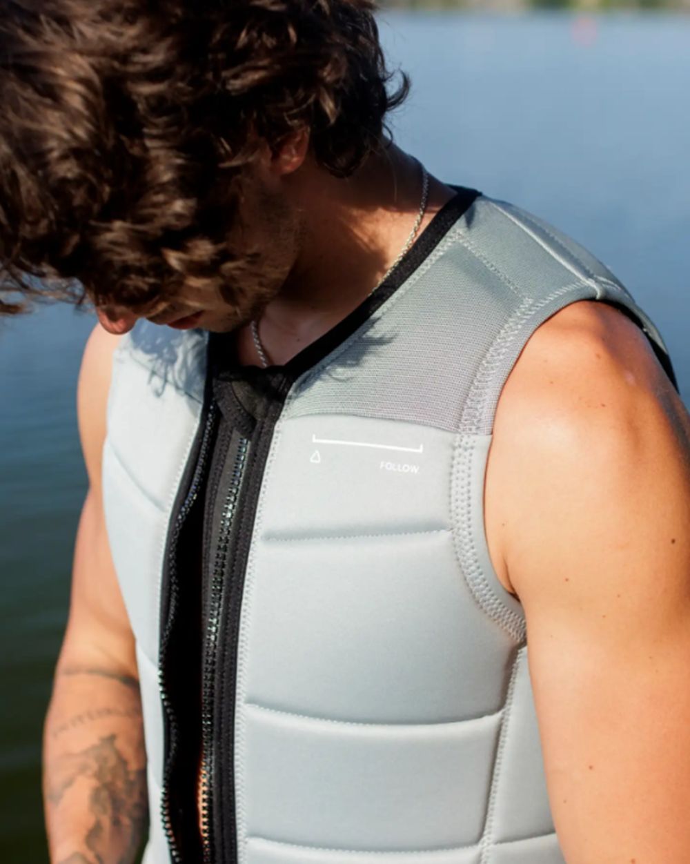 Follow Section Impact Vest Mens Stone XL