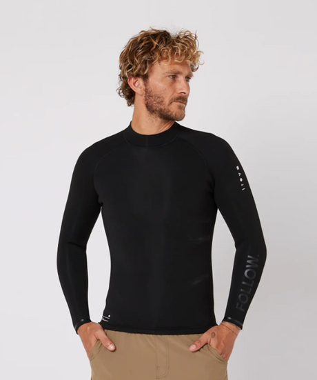 Follow P1 2mm Wetty Top Mens Black