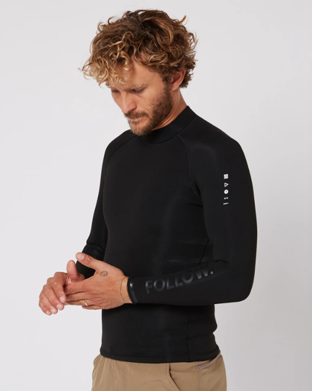 Follow P1 1mm Wetty Top Mens Black M
