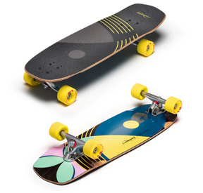 Loaded Ballona Willy Skateboard Complete Blue Yellow 9x27.75"