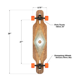 Loaded Tan Tien Flex 1 Skateboard Complete Brown 8.75x39"