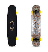 Loaded Tesseract II Chroma Skateboard Complete Natural Silver 9.6x39.5"