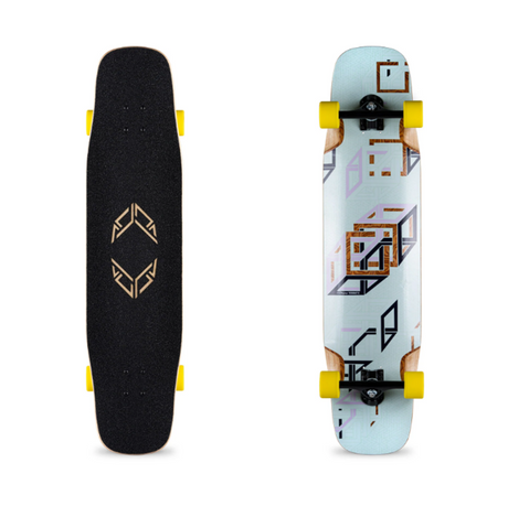 Loaded Tesseract II Spectra Skateboard Complete White Natural 9.6x39.5"