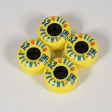 SML Succulent Cruiser Wheels Set Mellow Yellow 52mm/92a