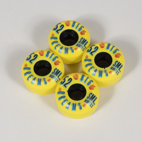 SML Succulent Cruiser Wheels Set Mellow Yellow 52mm/92a