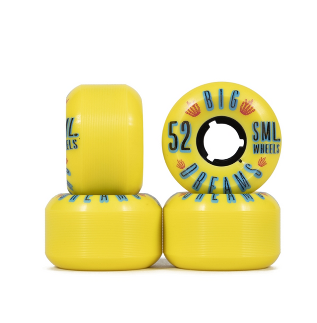 SML Succulent Cruiser Wheels Set Mellow Yellow 52mm/92a
